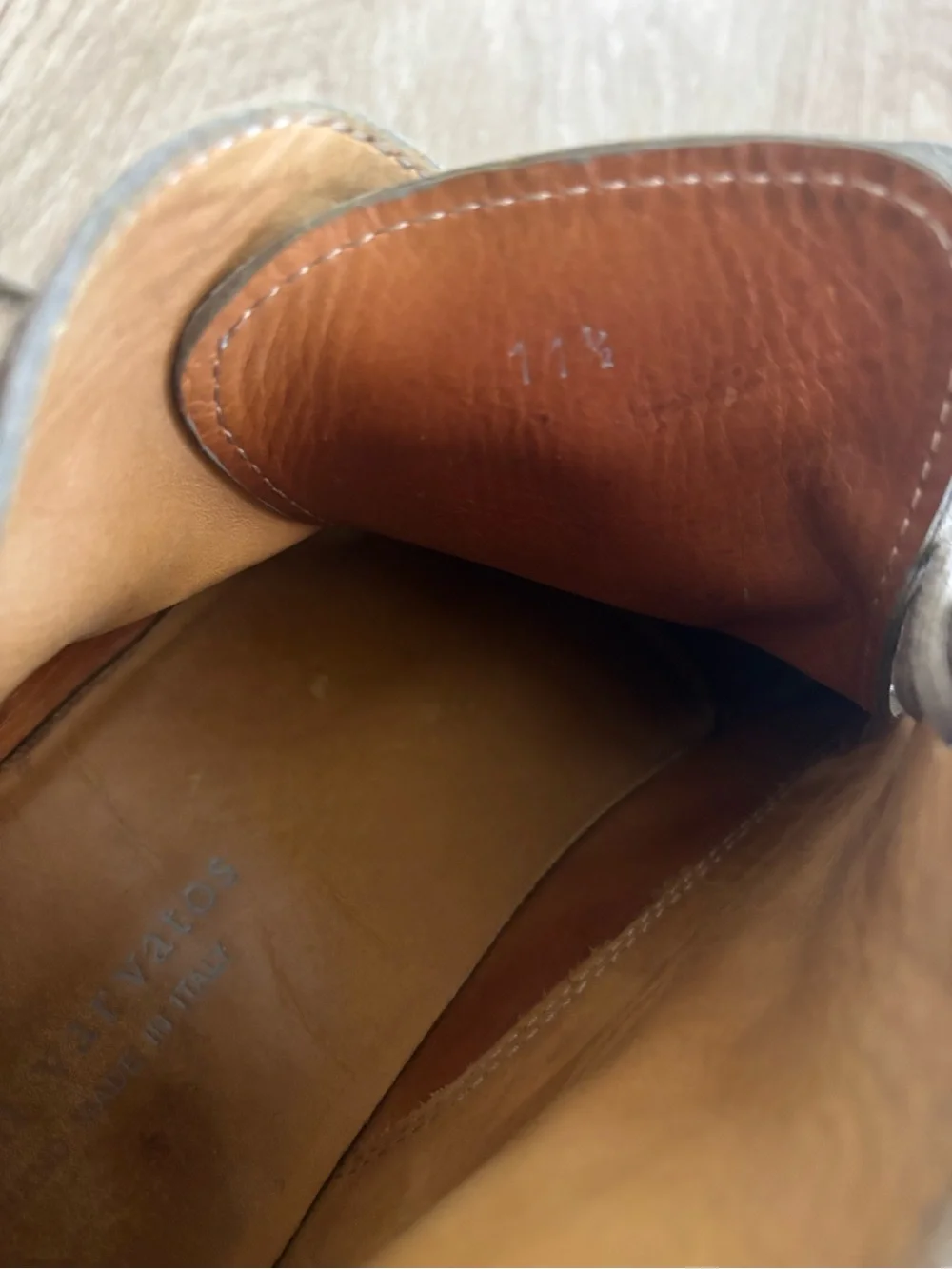 Johny Varvatos Men's Suede Lace-Up Desert Shoes in Taupe 11.5